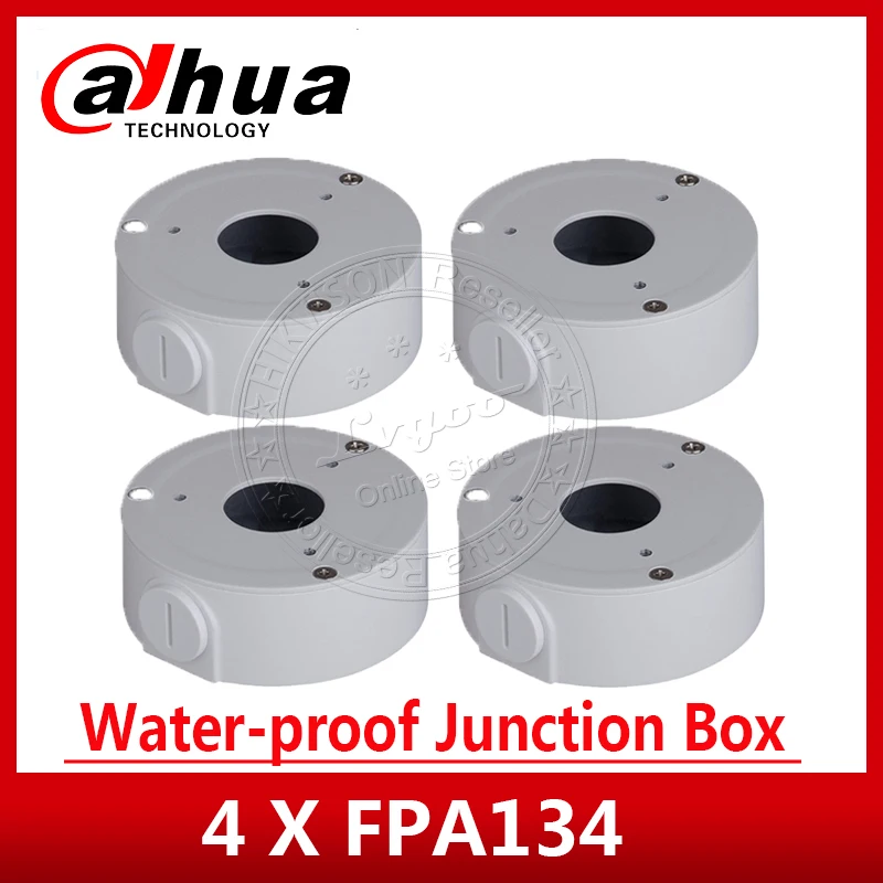 

DAHUA 4PCS/Lot PFA134 Aluminum Water-proof Junction Box DH-PFA134 for IPC-HFW1320S IPC-HFW1431S & IPC-HFW2325S-W IP Camera