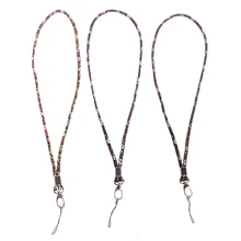 Цветочный кожаный шнурок на шею ремешок Мобильный телефон ID карта брелок