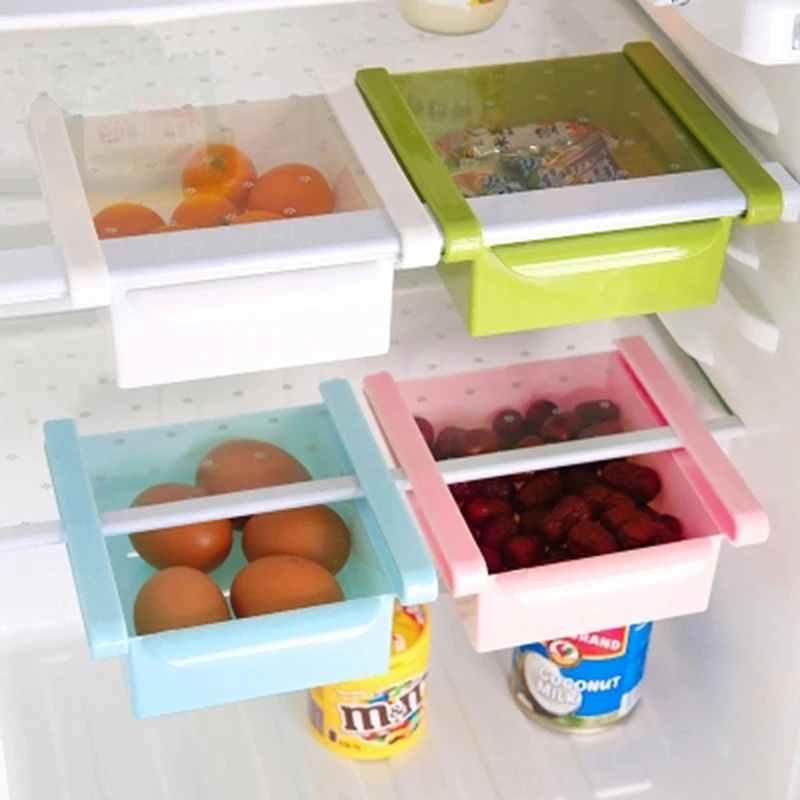 Настенный подвесной в холодильнике/коробка для хранения свежего типа, подвесная корзина для холодильника под перегородкой