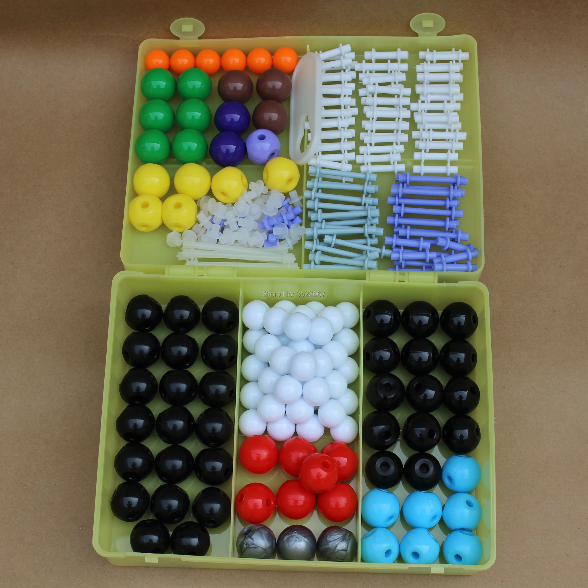 

267pcs/set Molecular Model Set Kit LED flashlight General And Organic Chemistry lanterna For School Lab Teaching Research