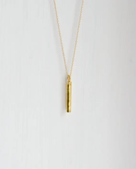 

Newest Jewelry Necklace Gold/Rose Gold/silver plated Cylindrical Bar Baton Necklace for women cute christmas gift