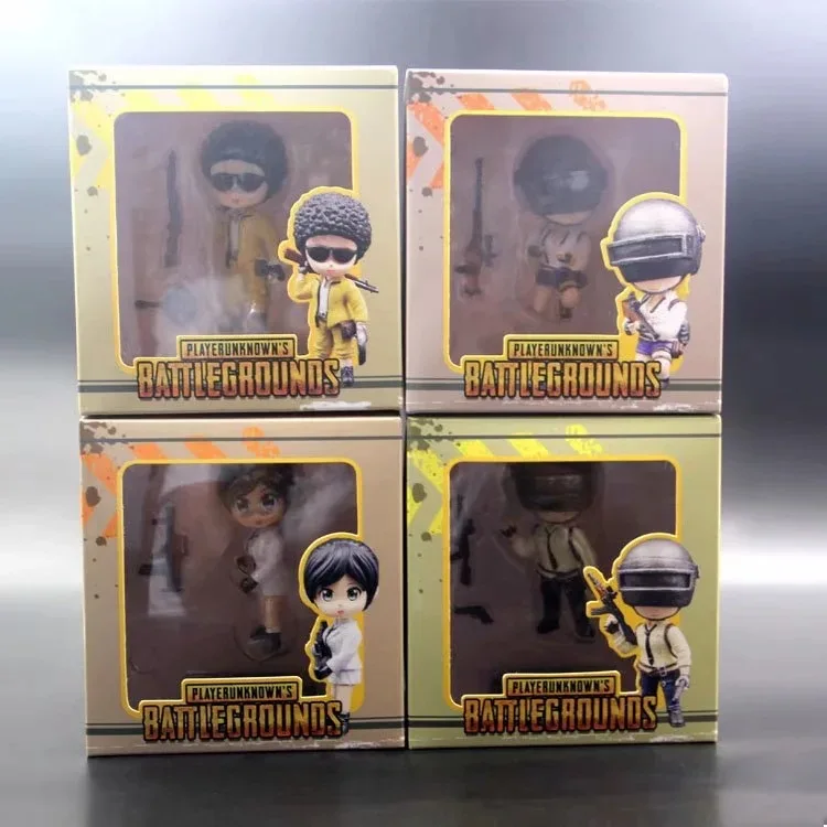  Game PUBG Q Version PVC Figures of Games Collectible Model Toys PUBG Figure Action Playerunknown's