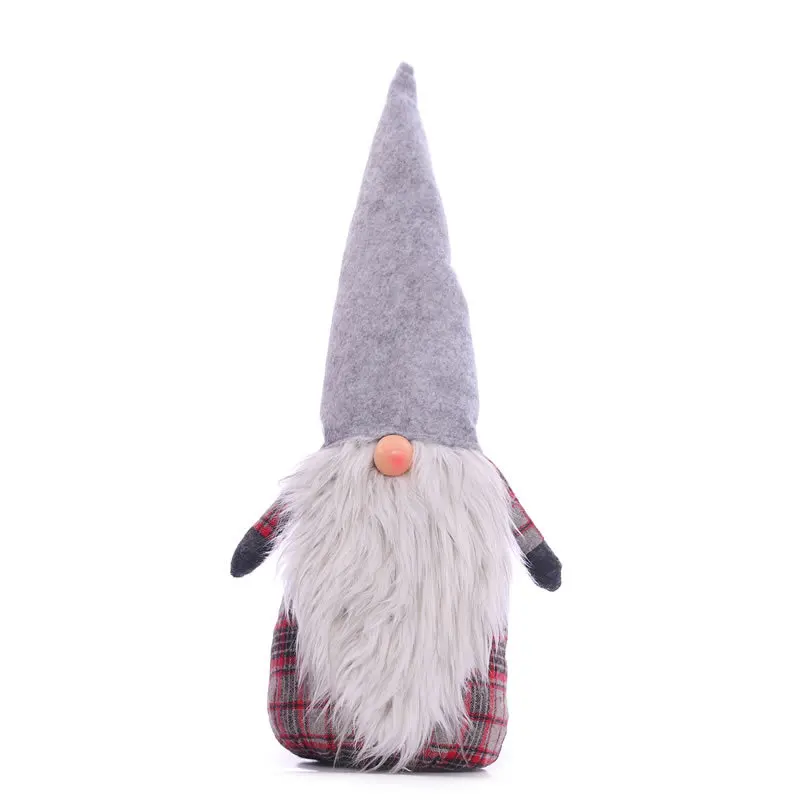 Шведский Tomte, Санта-ручной работы скандинавский гном плюшевый подарок-украшения для дома праздничные украшения Рождественский Декор Ремесло - Цвет: Grey One