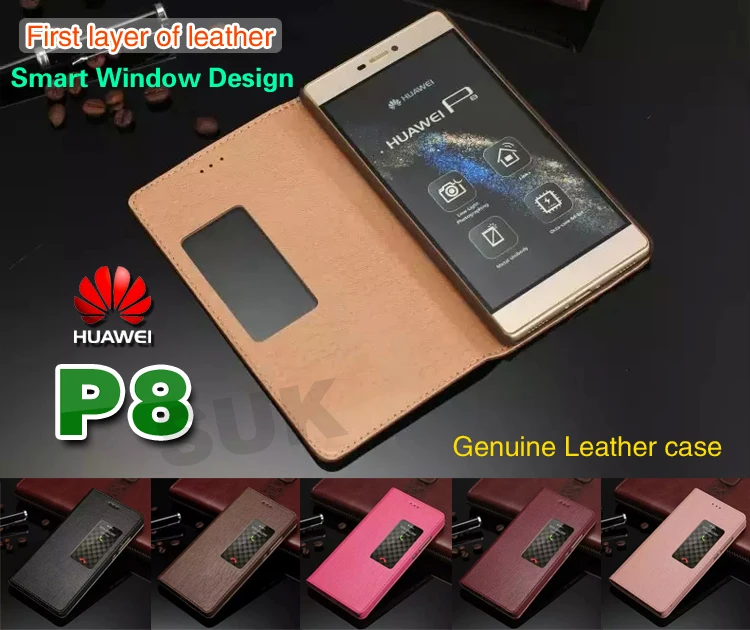 Оригинальный чехол для мобильного телефона huawei P8 кожаный флип-чехол с умным