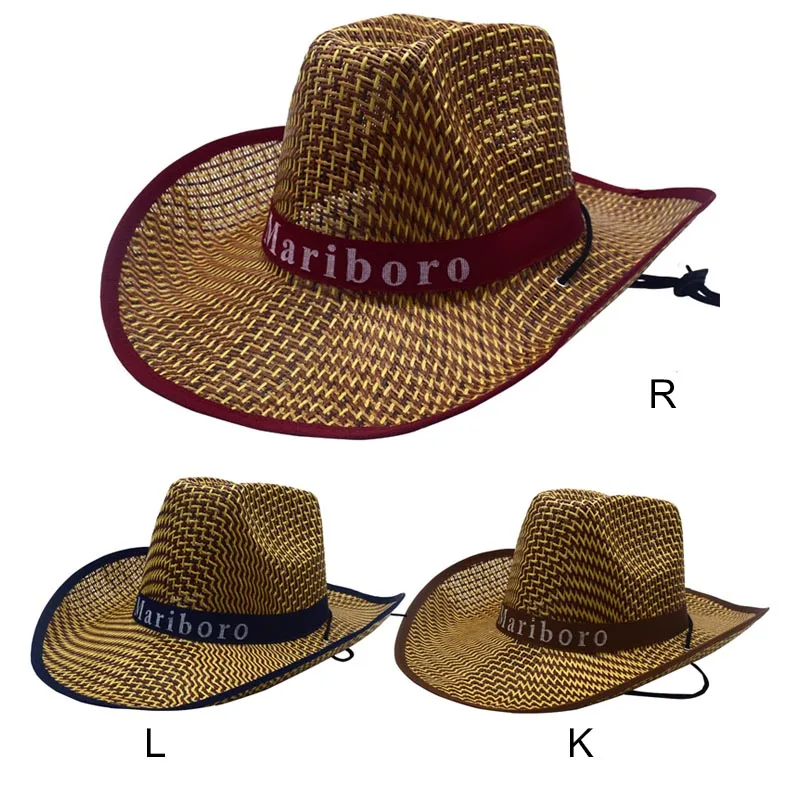 Новая Высокая летняя шляпа soild мужская пляжная соломенная шляпа большая соломенная шляпа летняя sombreros козырек западная ковбойская шляпа