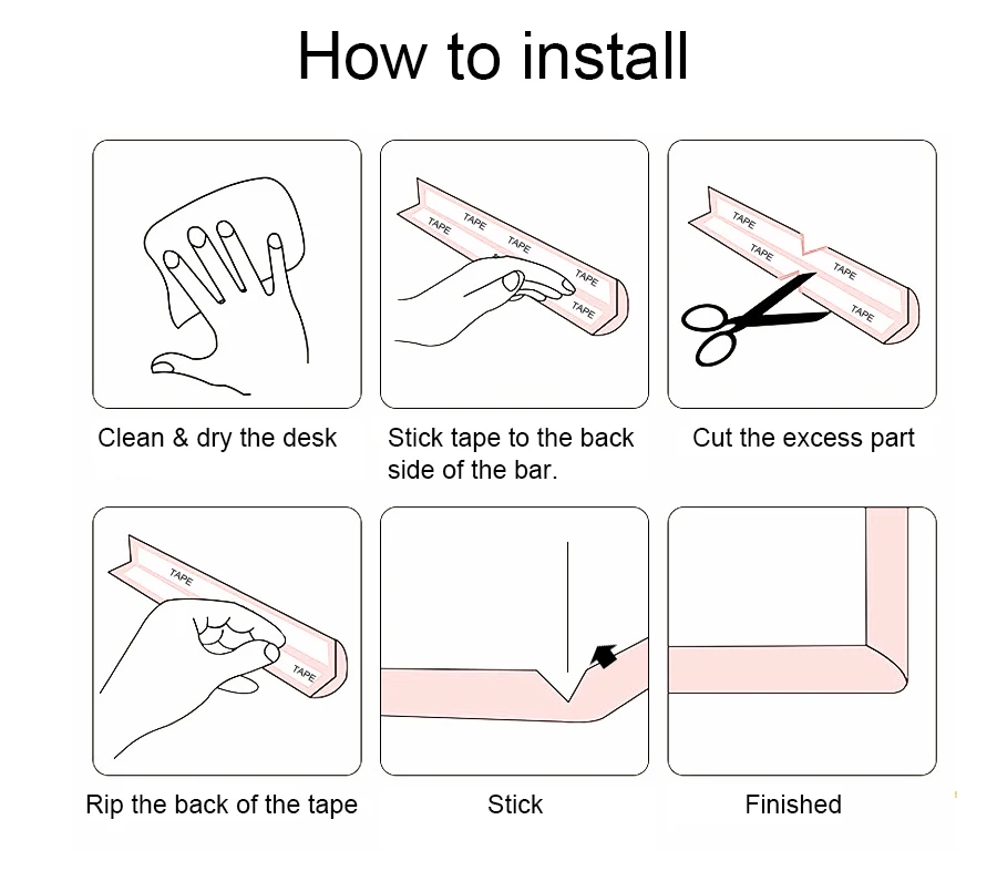 4 м настольная защита края стола полоски+ 8 шт. накладка на углы домашняя Подушка защитная полоса детское защитное оборудование легко установить