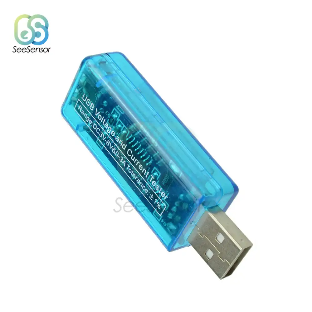 NEW 0.4inch LED 4-Digit Red Display USB Power Charger Voltage Current Tester