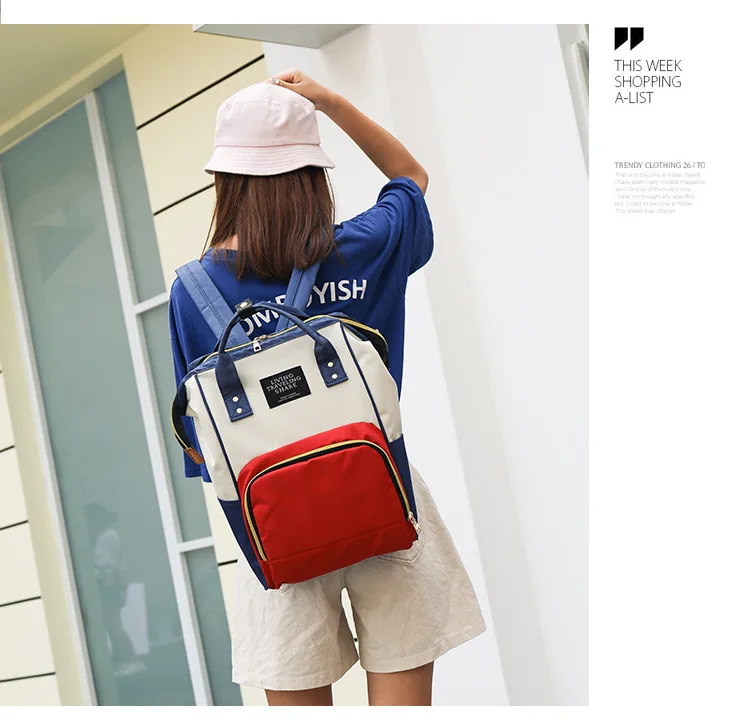 Durable Baby Diaper Bag Fashion Mummy Maternity Nappy Bag For Mom Travel Baby Care Backpack 2019 Multifunction Mother Organizer (12)