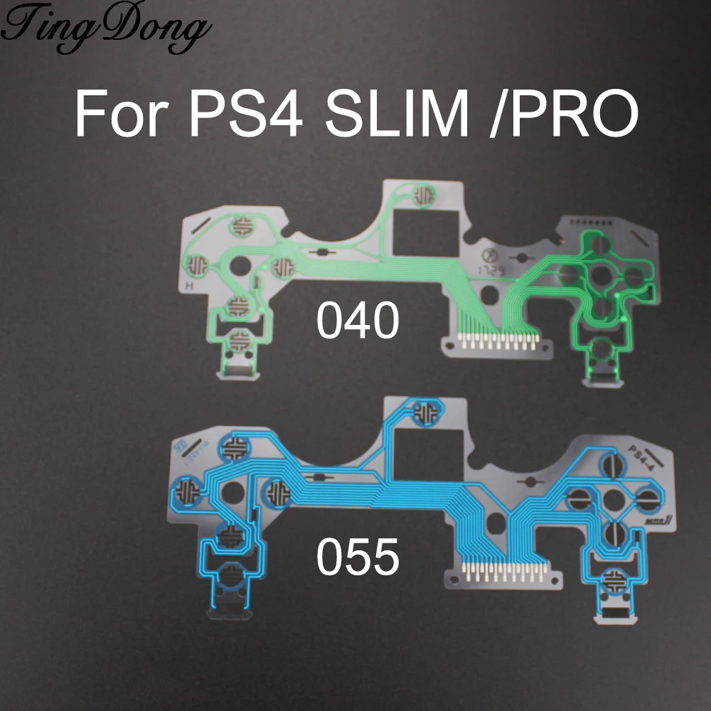 

TingDong V4 V5 Conductive Sheet Film Internal For PS4 Slim Pro Controller For Dualshock 4 040 055 Ribbon Flex Film Cable