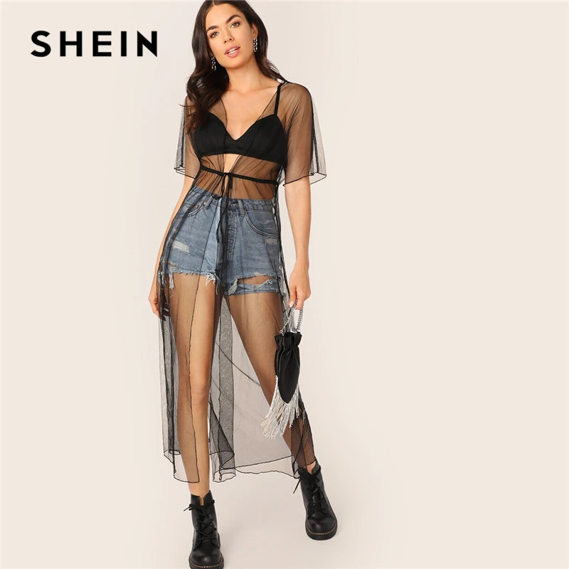 black cardigan shein