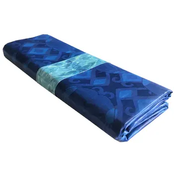 

100% Cotton Mali Bazin Riche Fabric Handmade 5 Yards Damask Shadda Guinea Brocade Lace Fabrics for Men Cloth AB65