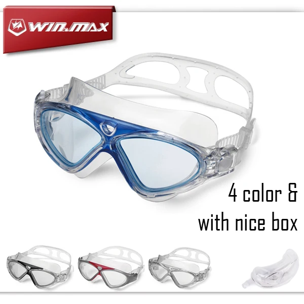 Winmax, профессиональные очки для плавания с защитой от запотевания и УФ-излучения, очки для плавания, очки для плавания с бесплатной шапочкой для плавания для взрослых