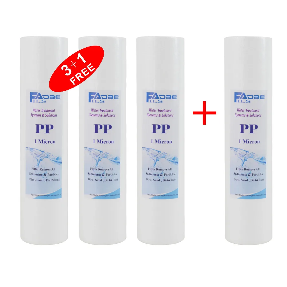Filtro de Sedimentos Remover as Partículas Cartuchos de 1 Dirt-pack de 4 Polegadas Mícron Poeira San & 2.5-polegadas pp