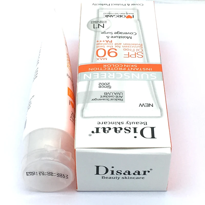 Disaar Beauty крем для ухода за кожей лица солнцезащитный Spf Max 90 безмасляный