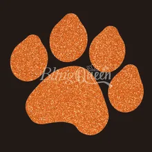 BlingQueen 12 шт./партия заказной корейский горячий фиксирующий блеск рубашка переводит наклейки дизайн лапы, цвета и размеры могут быть настроены