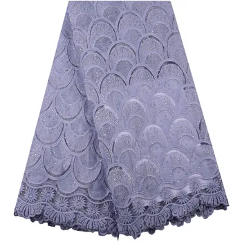 

Fashion African Lace Fabric Hot Selling Lace Nigerian Lace Fabric 2019 High Quality Lace With Stones 5 Yards For Party 1436