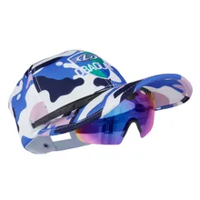 Новая одежда для маленькой девочки 2 в 1 Бейсбол Кепки с очками летние очки поляризованные Межкомнатная солнцезащитные очки для рыбалки для верховой езды Пеший Туризм Спорт на открытом воздухе