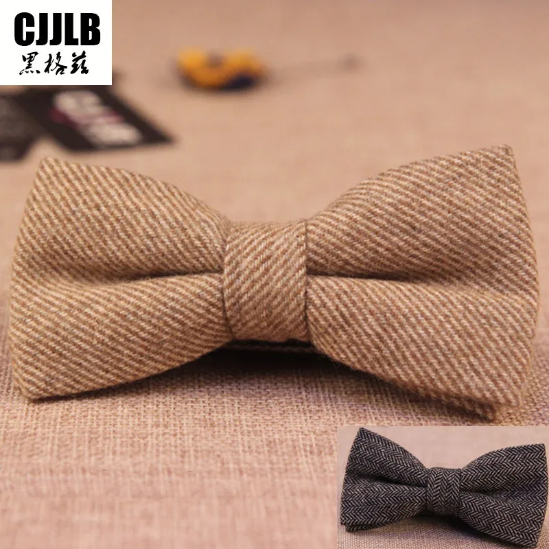 Мужской деловой галстук-бабочка мужской свадебный превосходный классический формальный шерстяной галстук-бабочка галстук Gravata мужской роскошный галстук твидовый галстук-бабочка