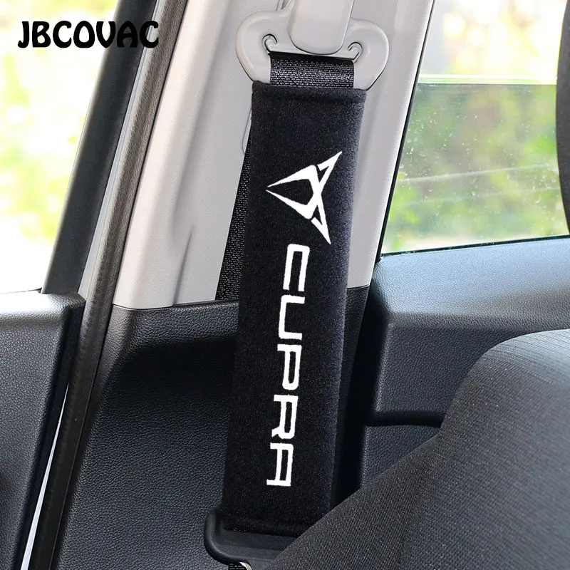 2pcs Car Accessories Auto Stickers Cover Car Styling Case For Seat Cupra Vehicle Logo Leon Ibiza Altea Belt Racing Emblems Badge