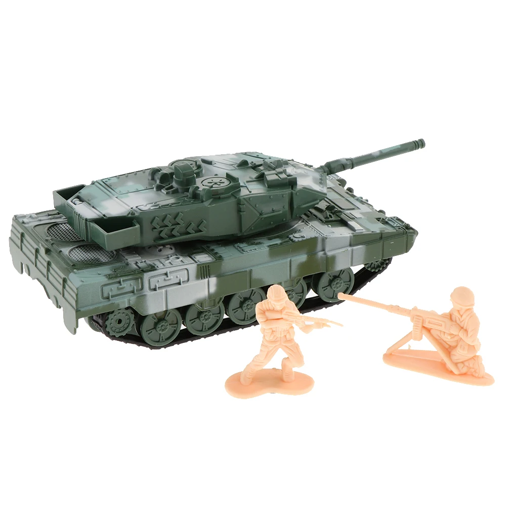 

1:72 Main Battle Tank Model Army Tank Toy German Leopard 2A6 Tank Green