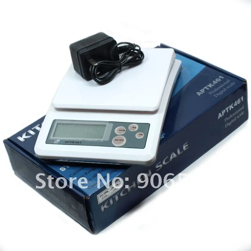 По 5 штук APTK461 весом более 2 кг x 0,1 г аптк 461 ЖК-дисплей электронные Компактные Весы Кухня цифровые счетные весы