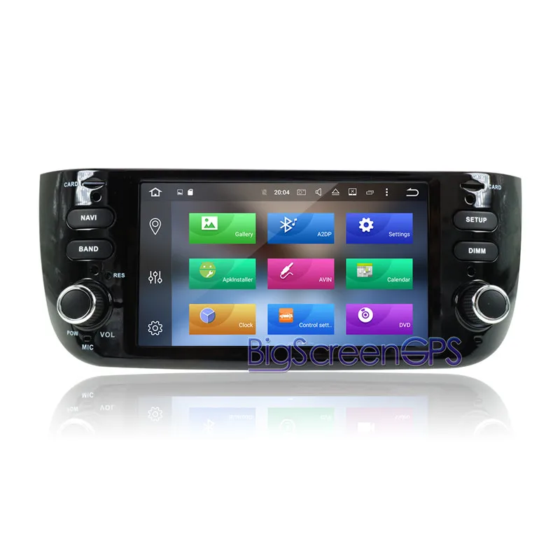 Best Newest Android 9.1 Car DVD Player GPS Navigation For Fiat Punto 2009-2015 Radio Multimedia stereo IPS screen Free MAP Recorder 5