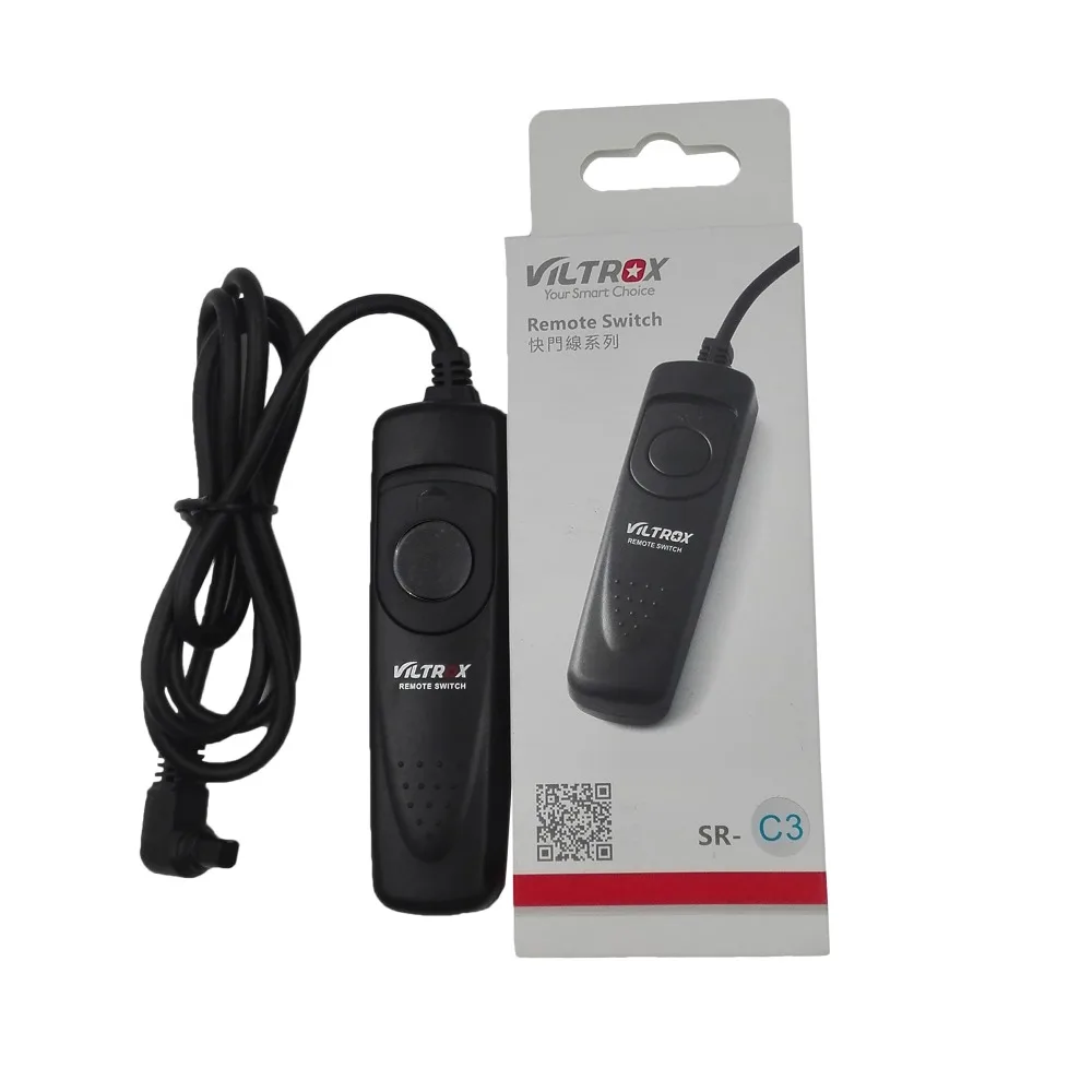 

Viltrox Remote Control Shutter Release Cable for Canon EOS 7D Mark II 6D 5D 5DII 5DIII 50D 40D 30D 20D 10D 1D