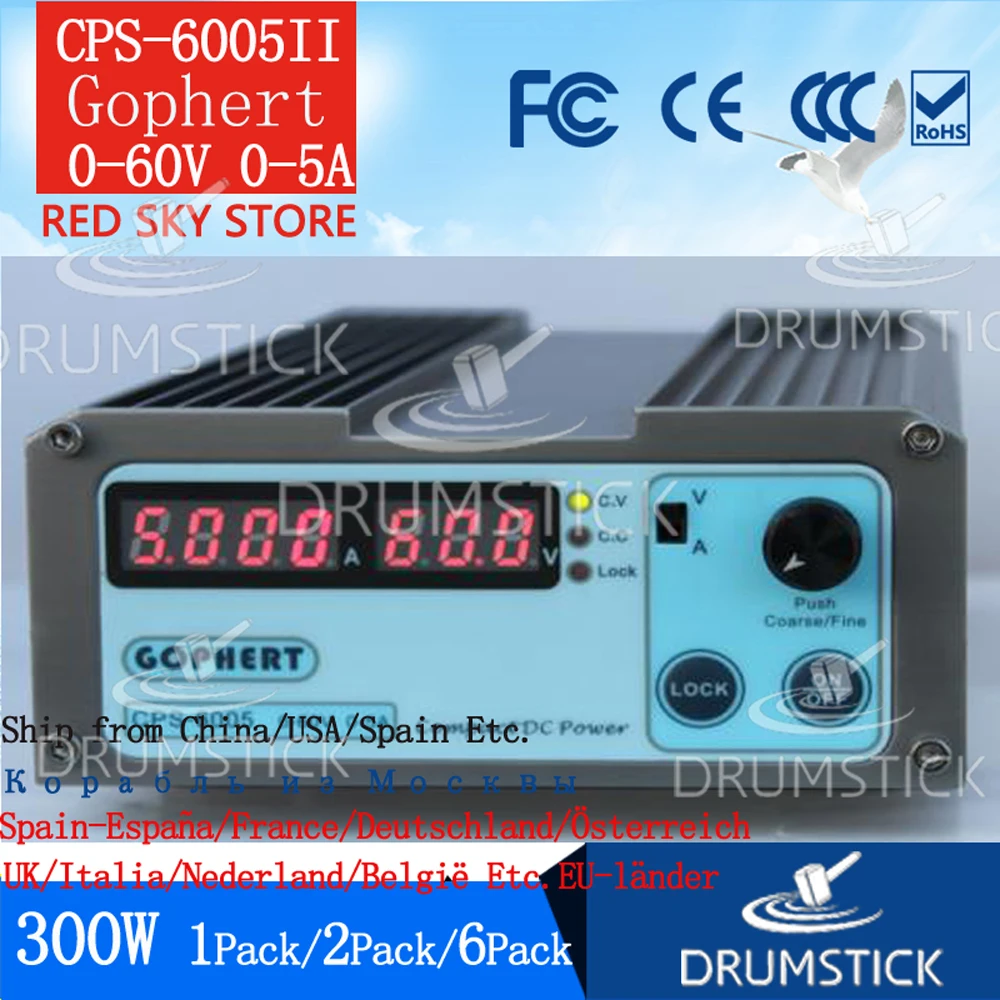 Ceny (3.28) Gophert Mini cyfrowy zasilacz DC CPS 6005II regulowany 0 60V 0 5A zamykany CPS 6005 korekcja konserwacja starzenie
