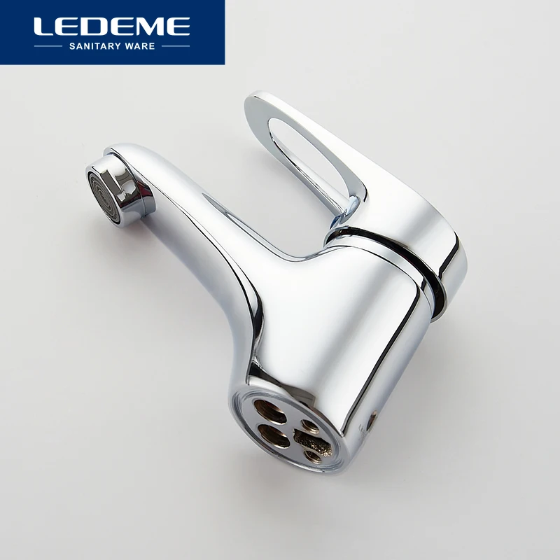 Kaufen LEDEME Becken Armaturen Basin Wasserhahn Mischbatterie Finish Messing Schiff Stilvolle Waschbecken Wasser Chrom Moderne Wasserfall Armaturen L1013