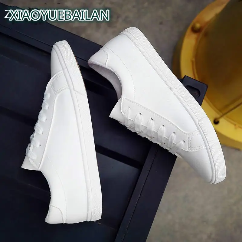 

zensnow 2017 Spring And Summer New White Shoes Women Fashion Flat Leather Canvas Shoes Female White Board Shoes Casual Shoes