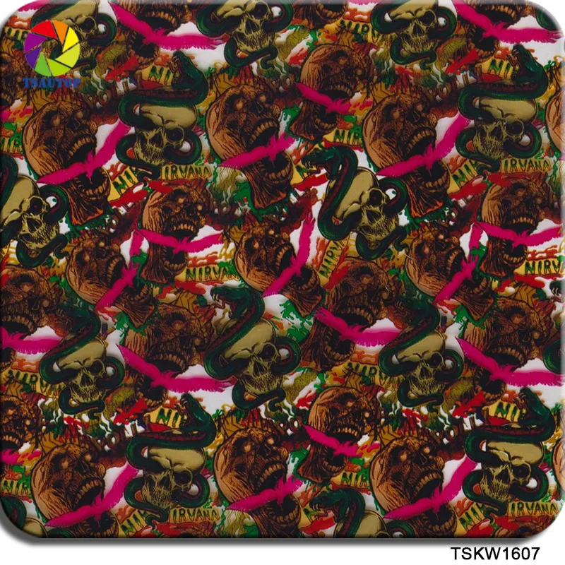 

Free shipping 0.5*2m/10m size TSKW1607 car hydrographics film aqua print film for car