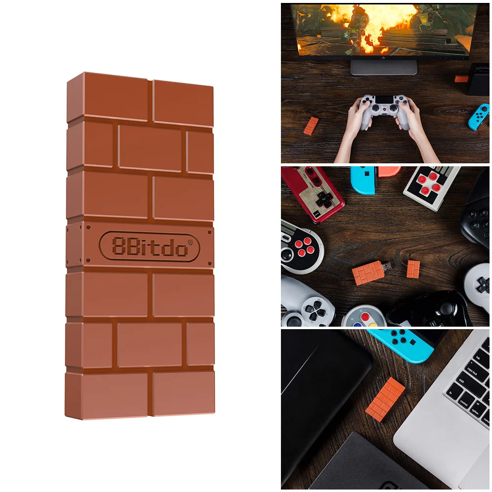 Powstro для 8bitdo USB Беспроводной адаптер Поддержка для PS3 Xbox один контроллер Портативный Recevier для ПК Mac