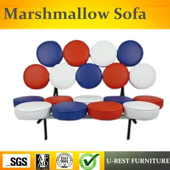 

U-BEST Unique living room design Circle shaped seat lounge sofa,colorful Sunflower leisure sofa