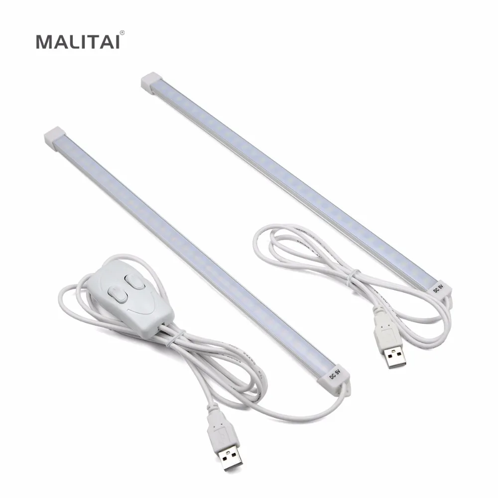 

Portable DC 5V USB LED light Rigid lamp Strip 30 LEDs Tube Bulb With Switch For Desk Book Reading Camping Night lighting