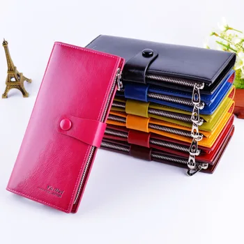 

2018 Polyester Casual Rushed Sale Time-limited Unisex Korean Lovers Wallet Long Buckle Men's Leather Wholesale Drop Shipping