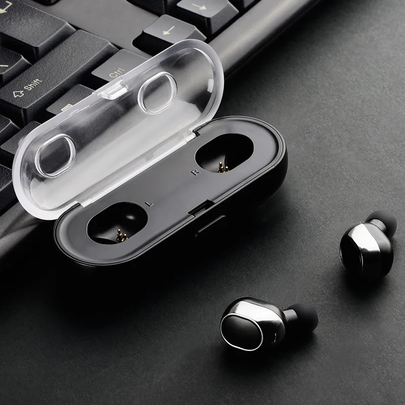 Goede Nieuwste True Draadloze Bluetooth Headsets Oordopjes TWS draadloze koptelefoon met opladen box voor iphone samsung andriod
