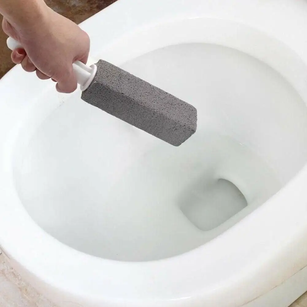 

Portable Pumice Stone Water Toilet Cleaner Brush Wand Tile Sinks Bathtubs 360 Degrees Cleaning Tool