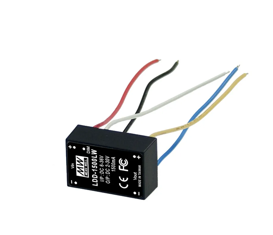 Бренд MEAN WELL представляет LDD-350LW 2~ 32VDC 350mA meanwell LDD-350 DC-DC светодиодный драйвер провода стиль