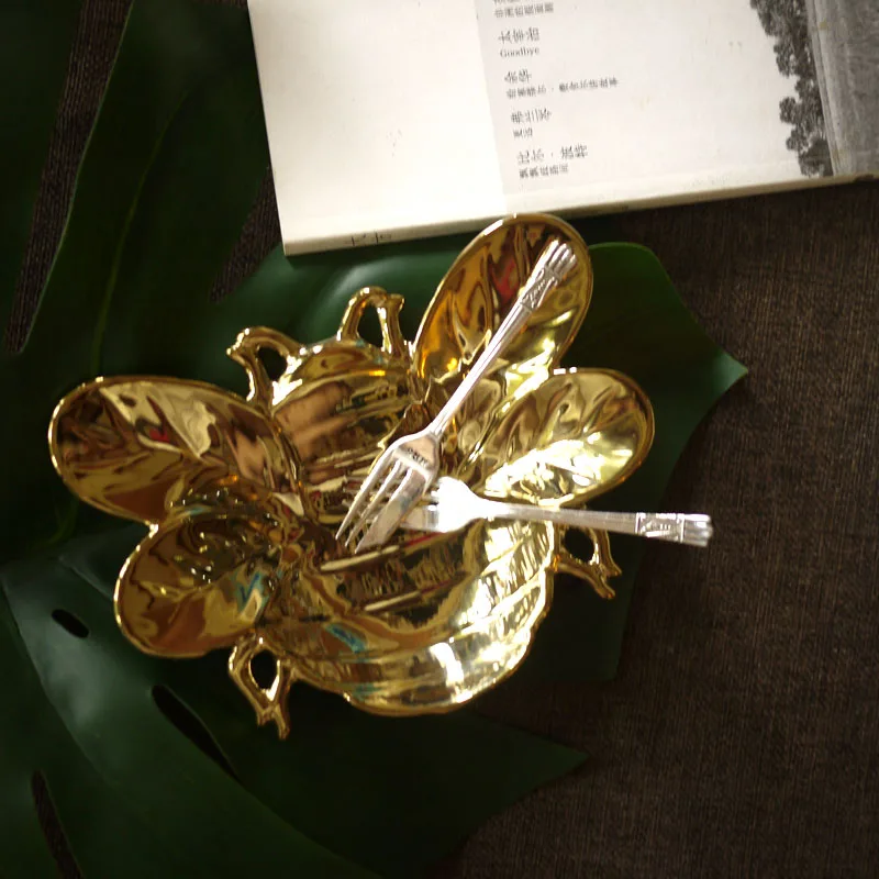Новое украшение мини поднос золотой цвет мода пчела декоративная тарелка пустыня тарелка лоток для хранения 1 шт./лот