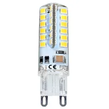 1 упаковка силиконовый G9 220 V 2835 SMD 7 W 48 Светодиодный светильник с кристаллами лампочка-кукуруза люстра COB прожектор Холодный/теплый белый свет 360 градусов