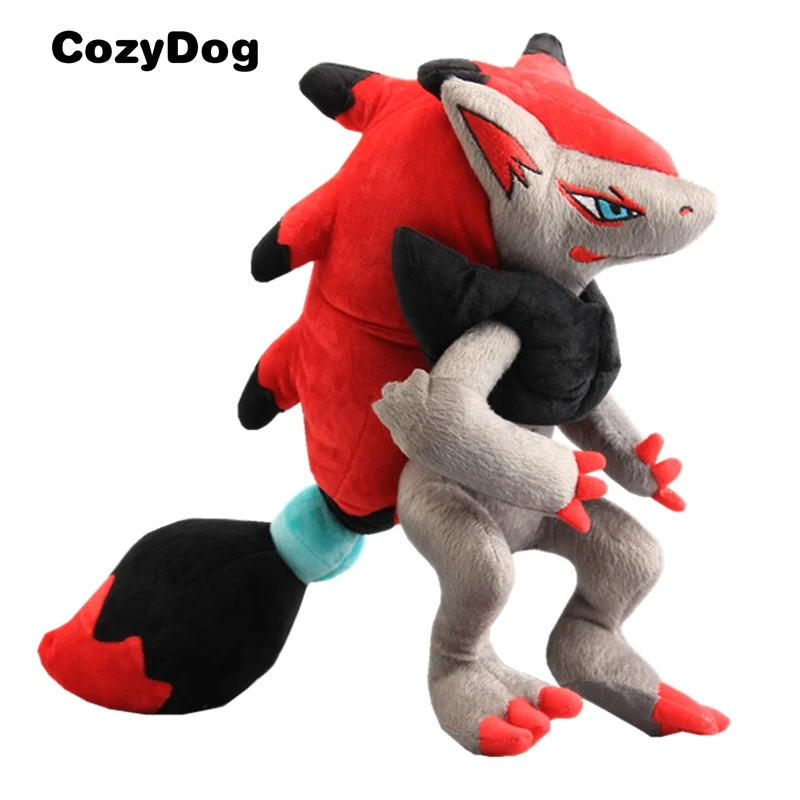 

Japanese Anime Figure Zoroark Plush Toy Doll Cartoon Zorua Zoroark Peluche Pikachu Series Toys for Children Gift Collection Doll
