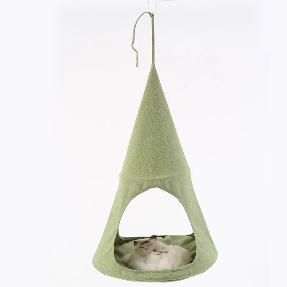 Summer Linen Cat Hammocks Beds Breathable Comfortable Hanging Beds For