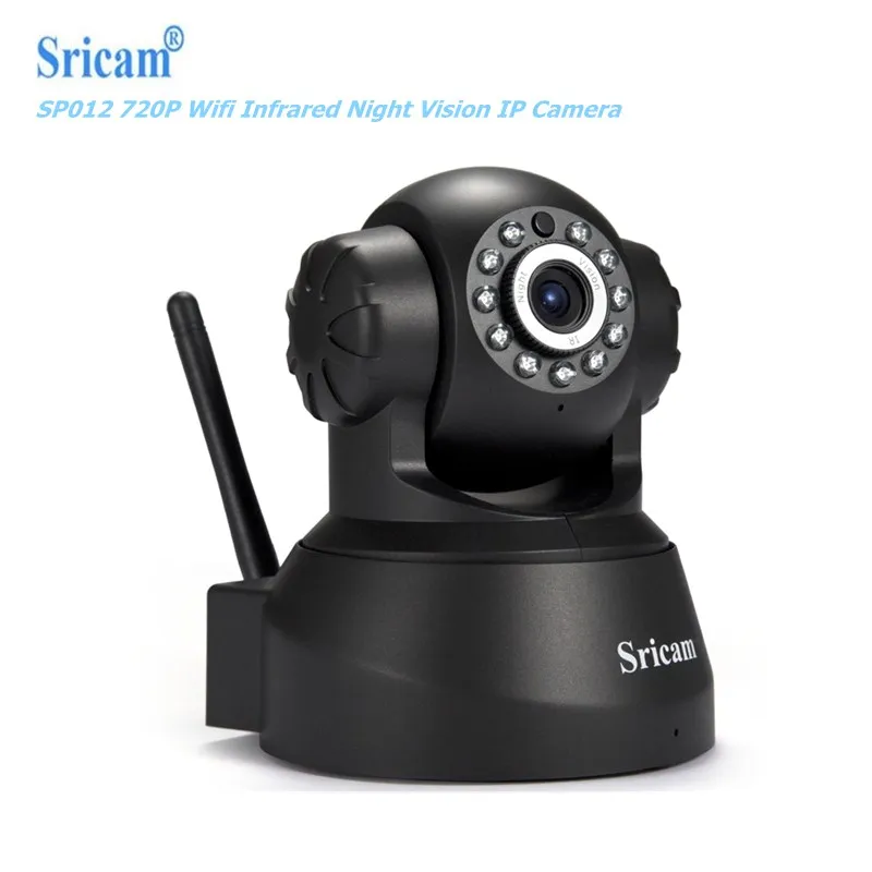 

Sricam SP012 720P Two-way Voice Surveillance Security Wireless Camera WIFI P2P Remote Monitor Night Vision Support 128GB TFCards
