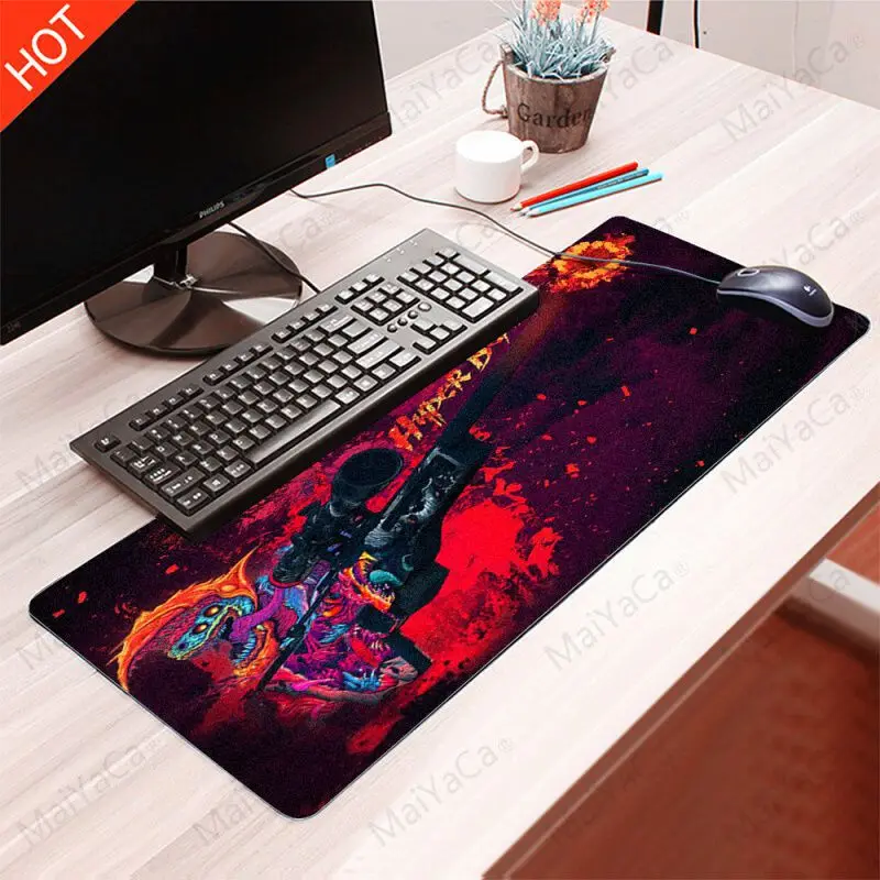 MaiYaCa Top Quality large big mousepad rubber Beautiful Anime Mouse Mat Rubber Rectangle Mousemats