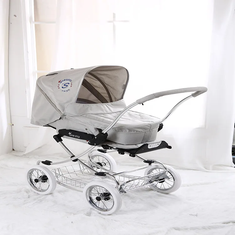 Детская коляска Isabel style royal high visoir корзина для новорождённых 2 в 1 амортизирующая