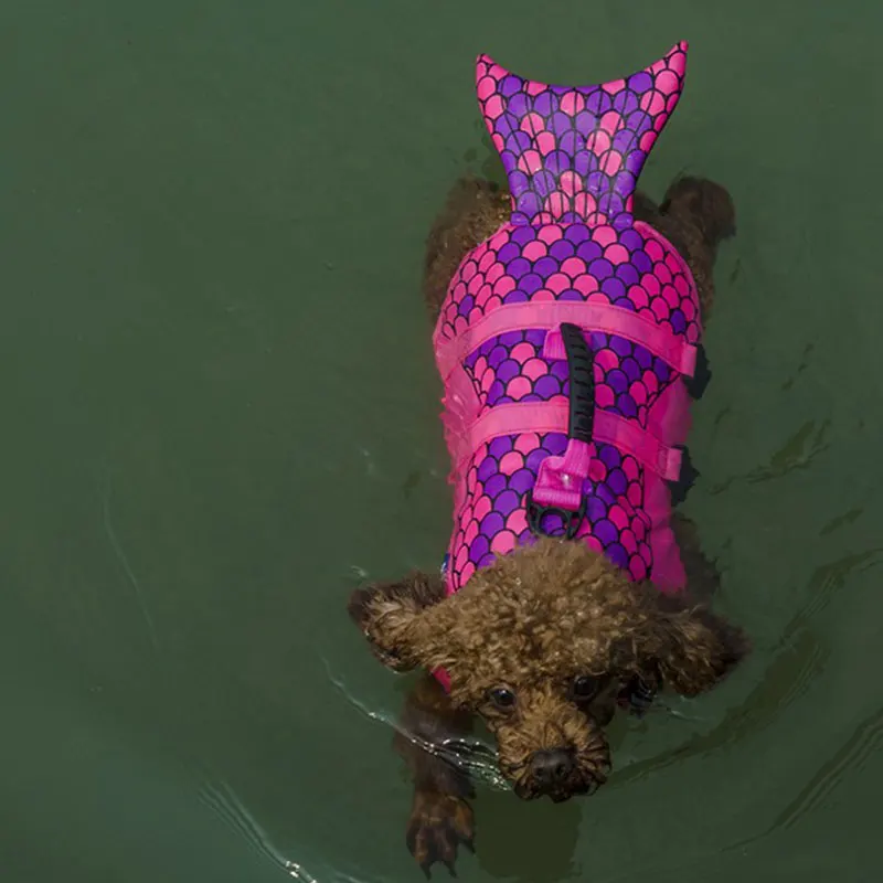 1 Pc S/M/L 2 Vestito di Nuoto Pet giubbotto di Salvataggio Del Cane di Stile Del Cane di Nuoto Della Maglia Forniture Per Animali Da Compagnia accessori del cane di Acqua Corsa Confortevole