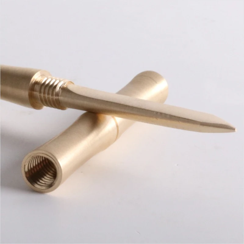 Pure Copper Tea Knife Chinese Teasets Spiral Tea Knife Cutters Pu Er Dedicated Needle accessories
