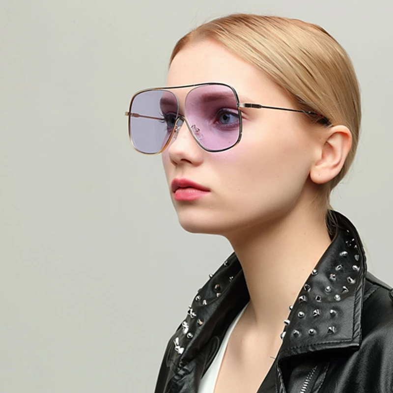 ASYHV Vintage Sonnenbrille Randlos - Leichter Metallrahmen UV400 Unisex