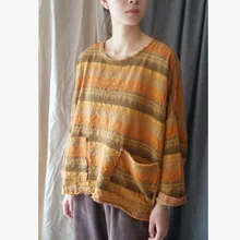 Весна, выпуск продукции, дизайн, футболка свободного кроя из хлопка и льна больших размеров