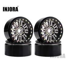 4PCS Metal 1 9 Beadlock Wheel Rim for 1 10 RC Crawler Axial 90046 SCX10 Tamiya